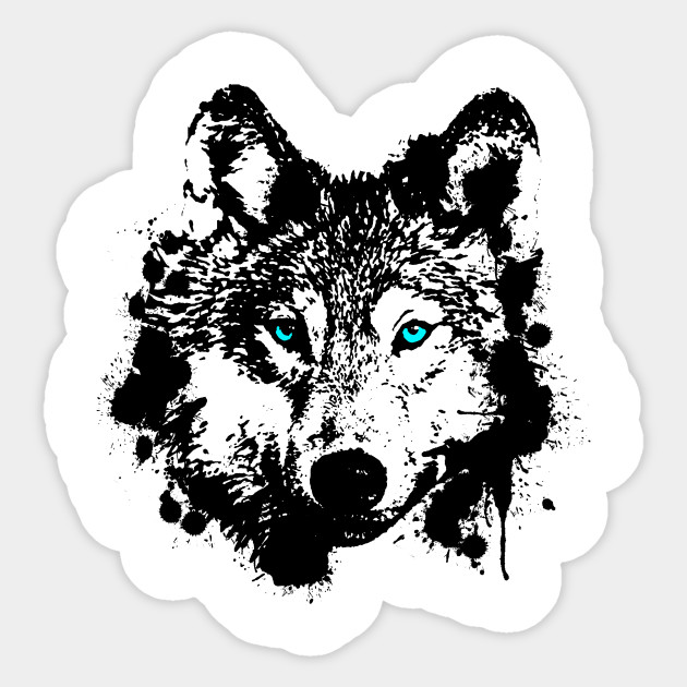 Wolf Wolf Sticker TeePublic